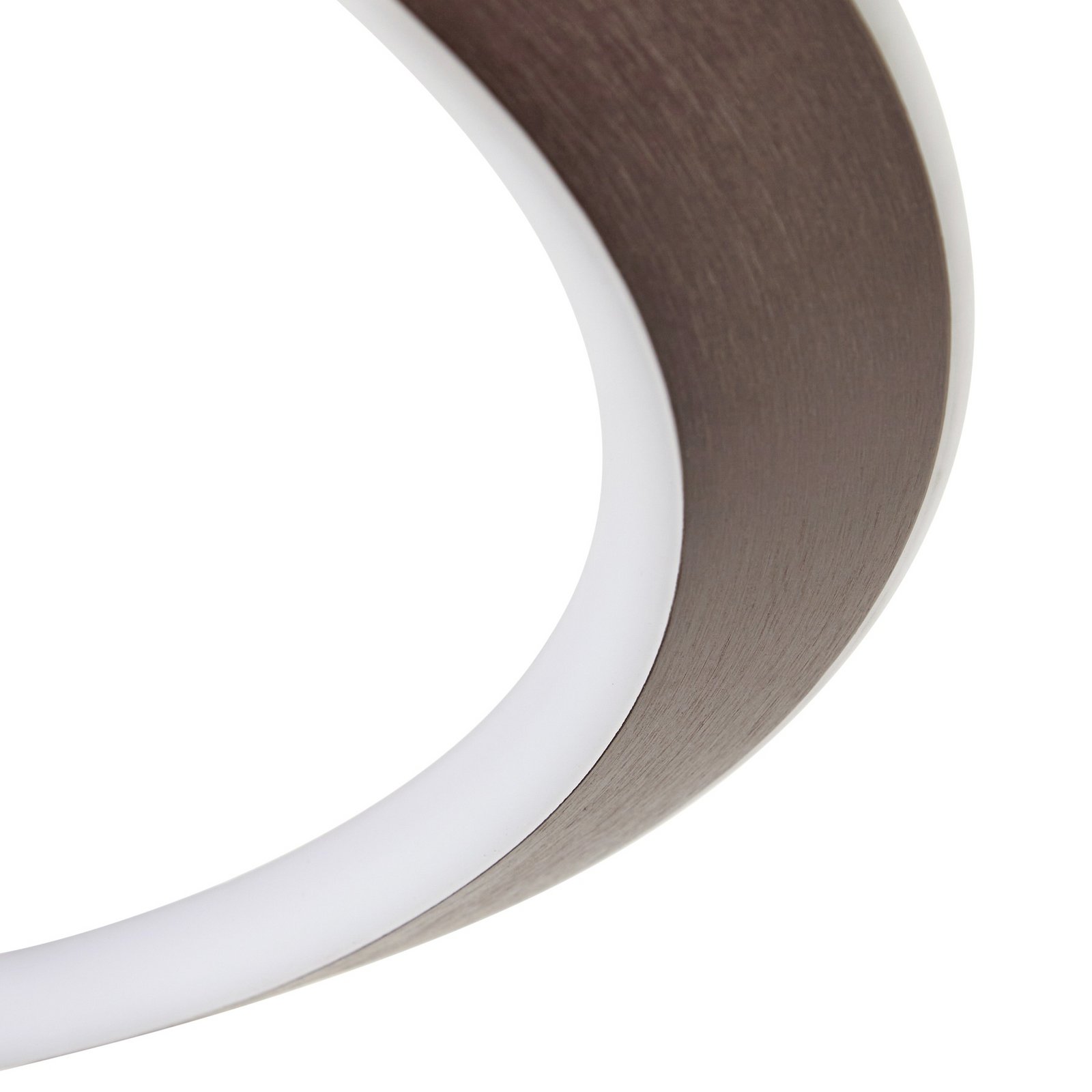 Eldra LED stropní svítidlo Ø 55 cm CCT hnědá - Lucande Eldra LED stropní svítidlo Ø 55 cm CCT hnědá - Lucande