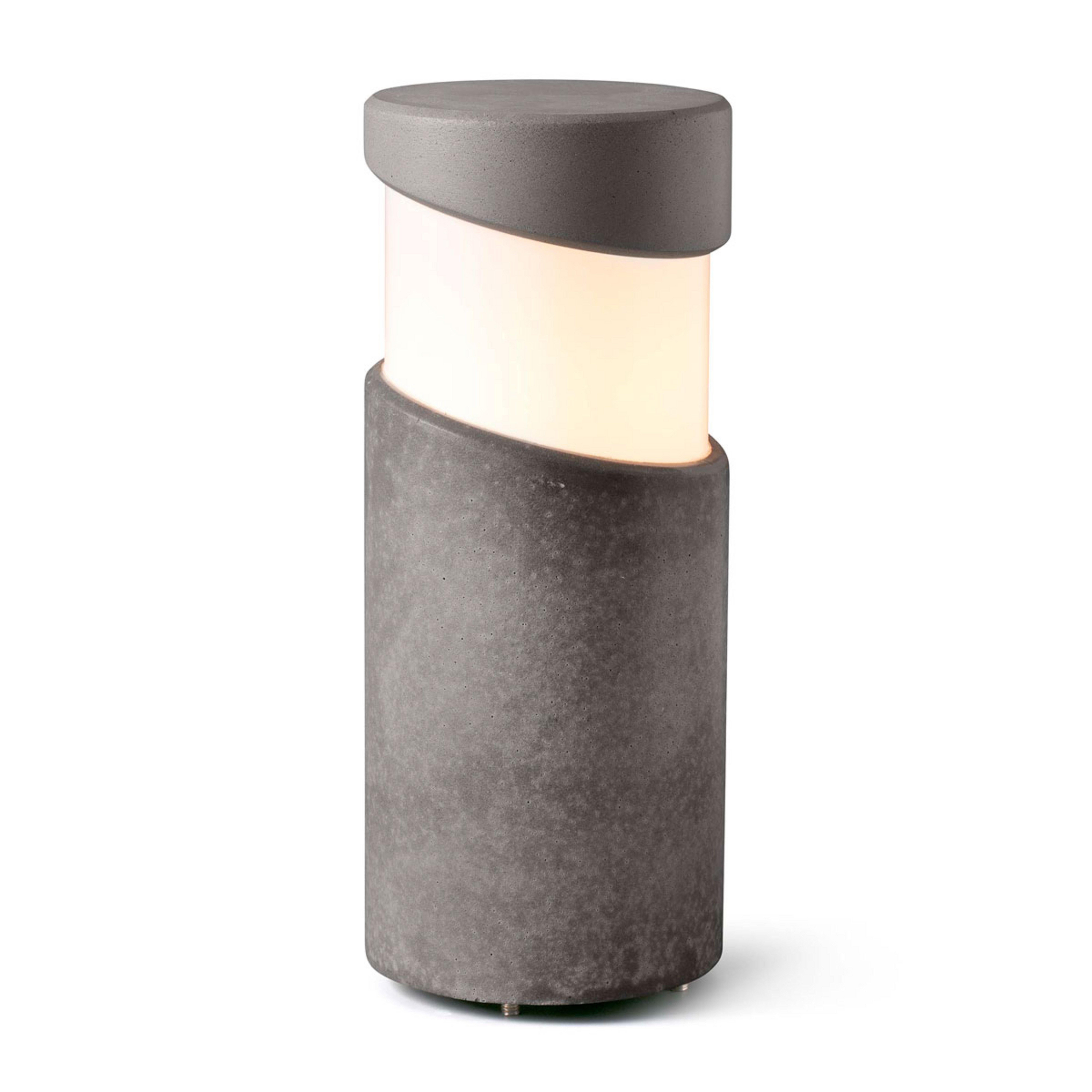 Lampa cokołowa Block z betonu