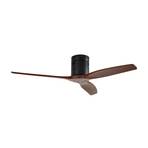 Lucande ventilateur de plafond Vindur, noir/bois, DC, silencieux