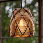 PR Home Lollo lampa wisząca zewnętrzna, wygląd naturalnego rattanu, Ø 28 cm