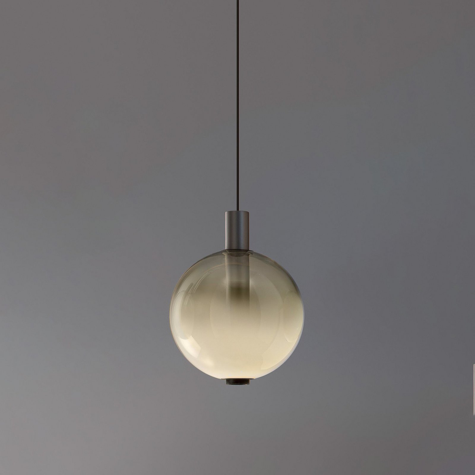 OLEV LED-Hängeleuchte BEAM STICK NUANCE, grau, Ø 20 cm, 927