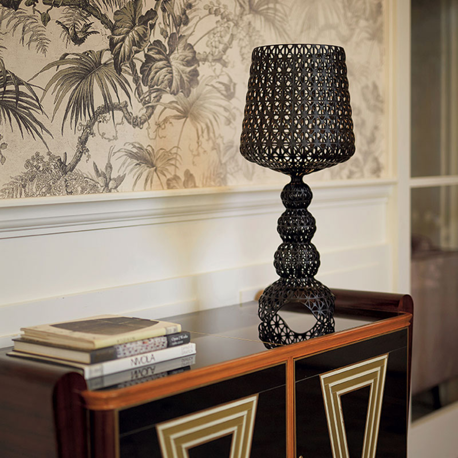 Mini Kabuki Tischleuchte Schwarz - Kartell