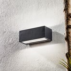 Gemini LED outdoor wall lamp, 22cm, 4,000K, anthracite