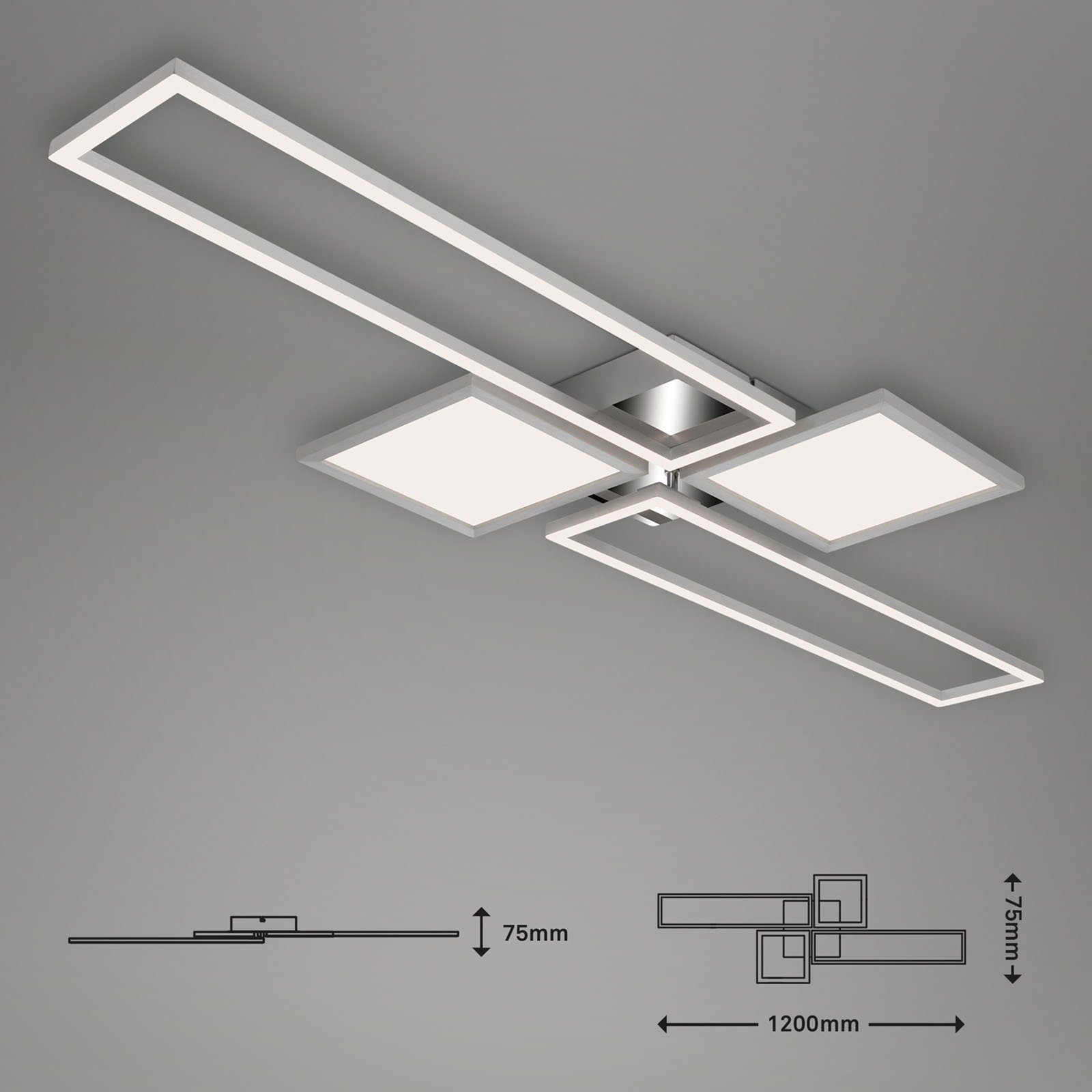 LED plafondlamp Frame Pano CCT 120 x 42,5 cm