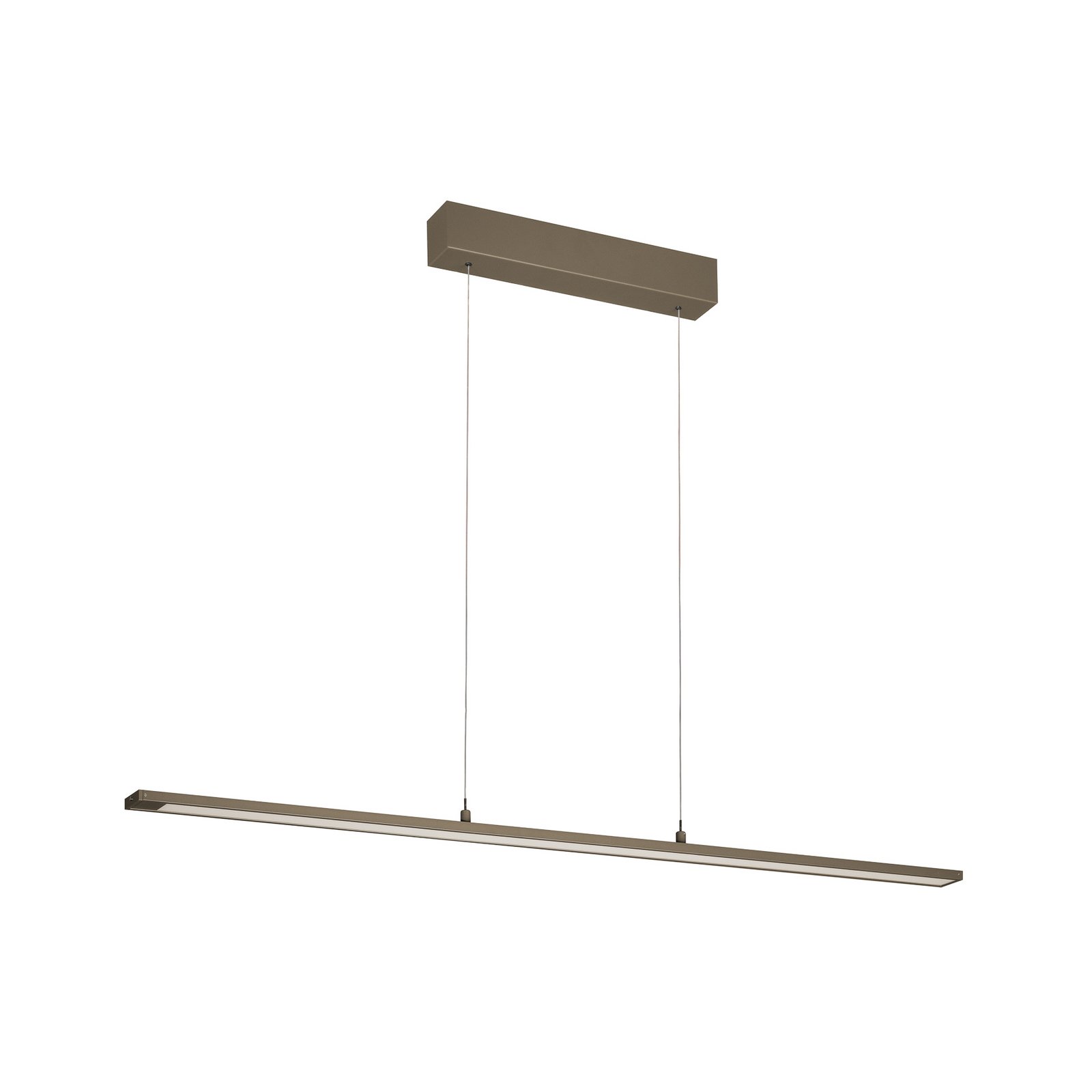 Lámpara colgante LED Marlo, gris claro, longitud 120 cm, CCT, regulador táctil Lámpara colgante LED Marlo, gris claro, longitud 120 cm, CCT, regulador táctil