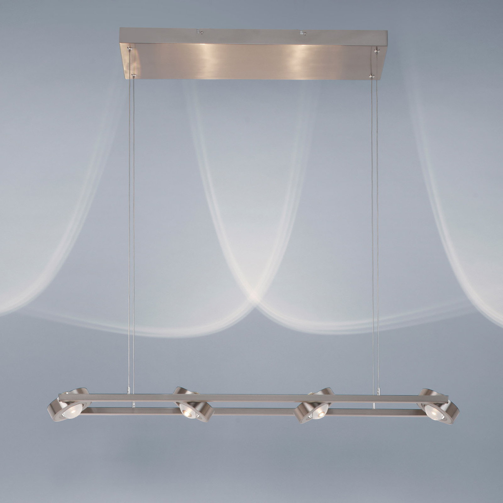 Paul Neuhaus Q-MIA LED függő lámpa, acél