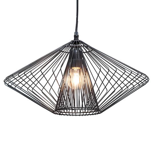 KARE Modo Wire Round hanging light Ø 44 cm black Lights.ie