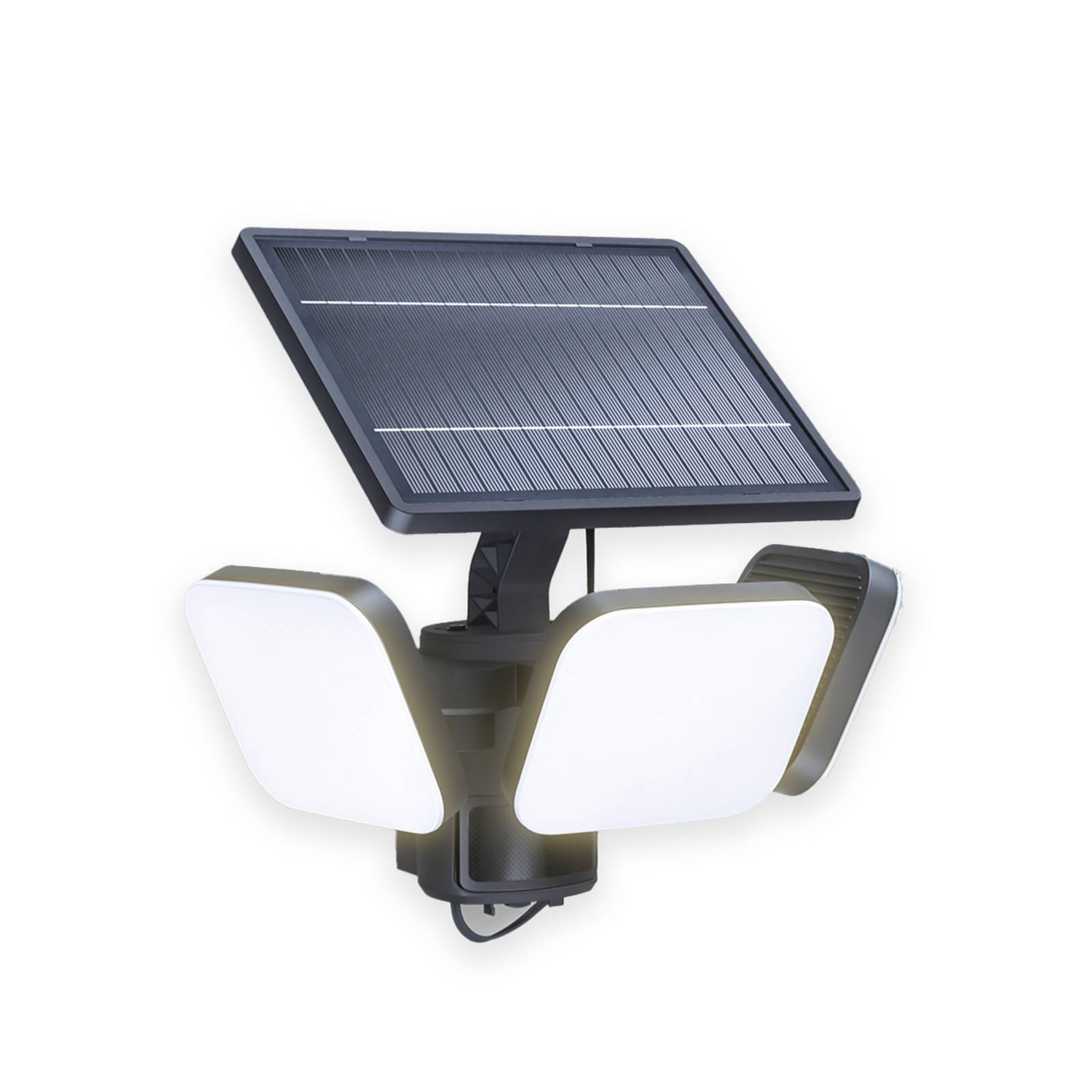 Philips LED-Solarlampe Zyren, schwarz, 5.000 K, Sensor, IP65