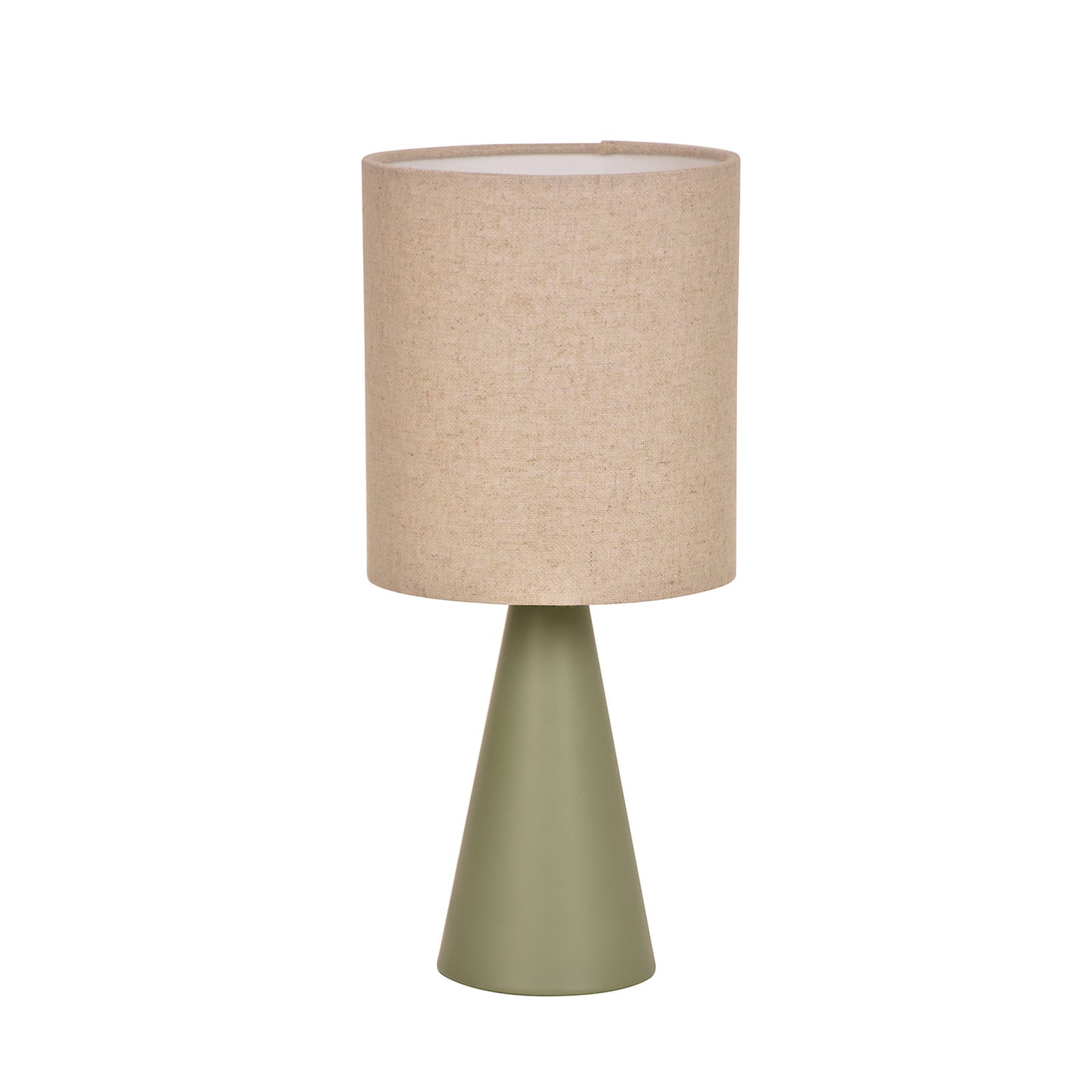 Bordlampe Sally, lysegrå/beige, høyde 33 cm, metall/stoff Bordlampe Sally, lysegrå/beige, høyde 33 cm, metall/stoff
