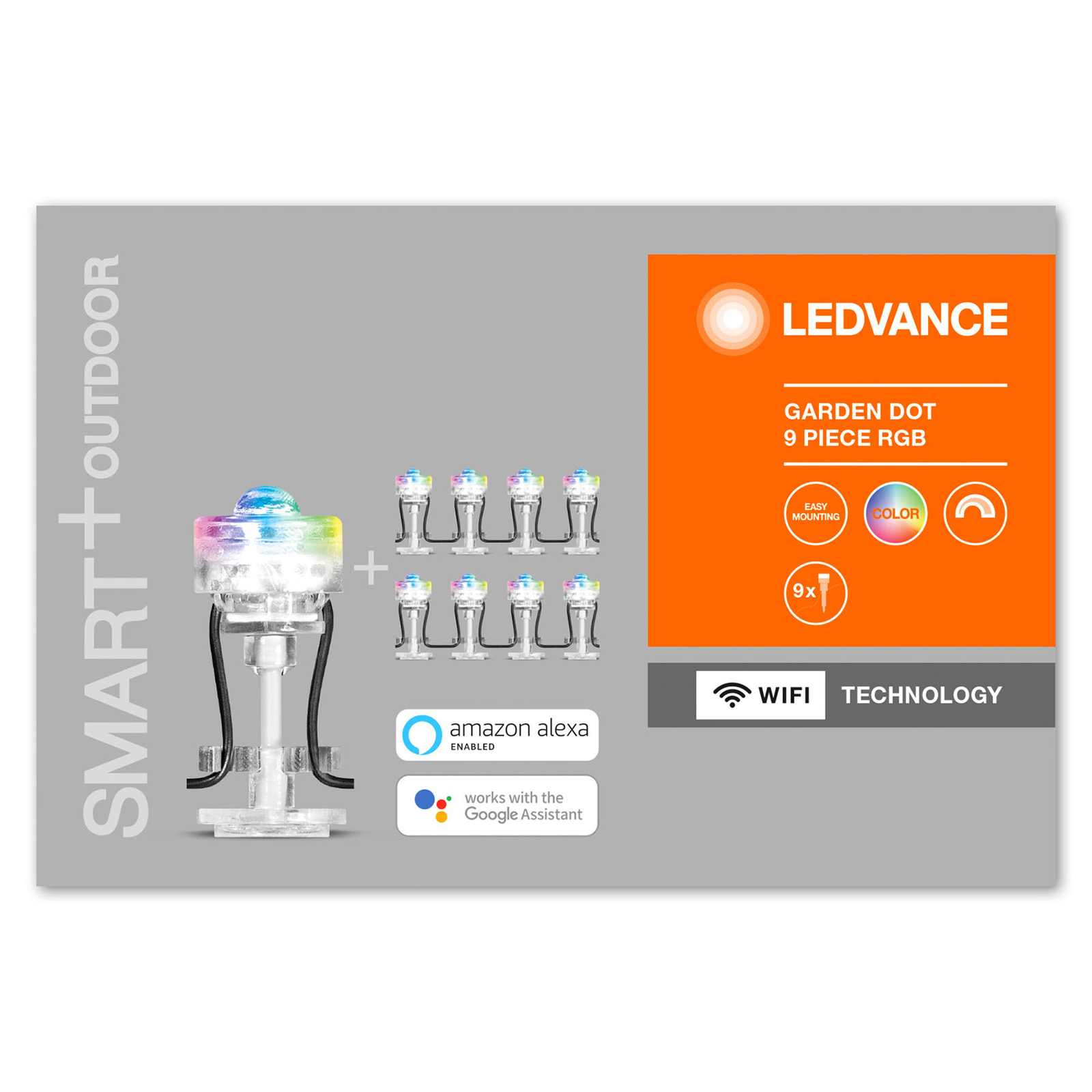 LEDVANCE SMART+ WiFi Garden Dot LED spot 9 darabos készlet