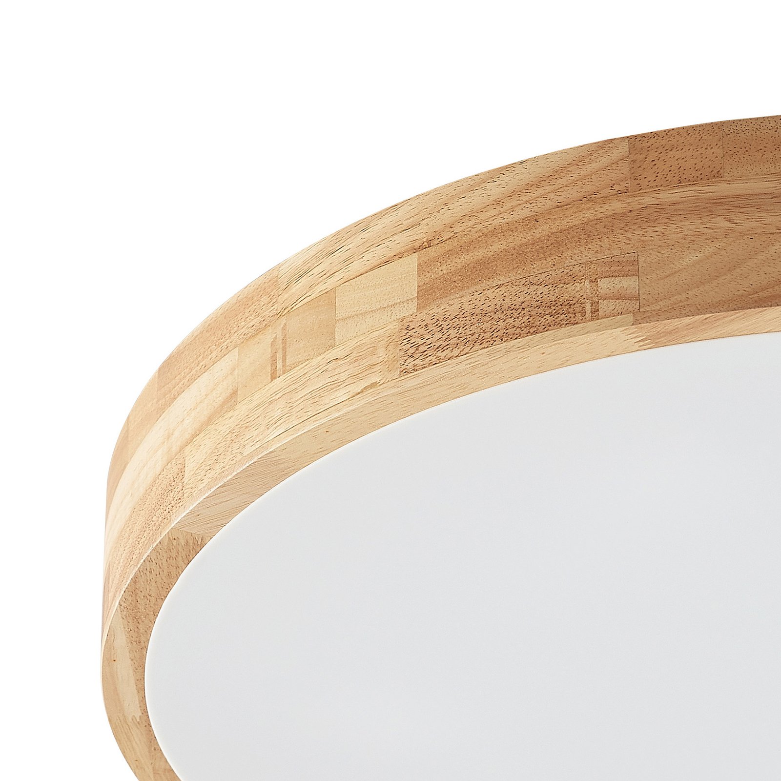 Tanju Candeeiro de Tecto Ø60 Wood/White - Lindby