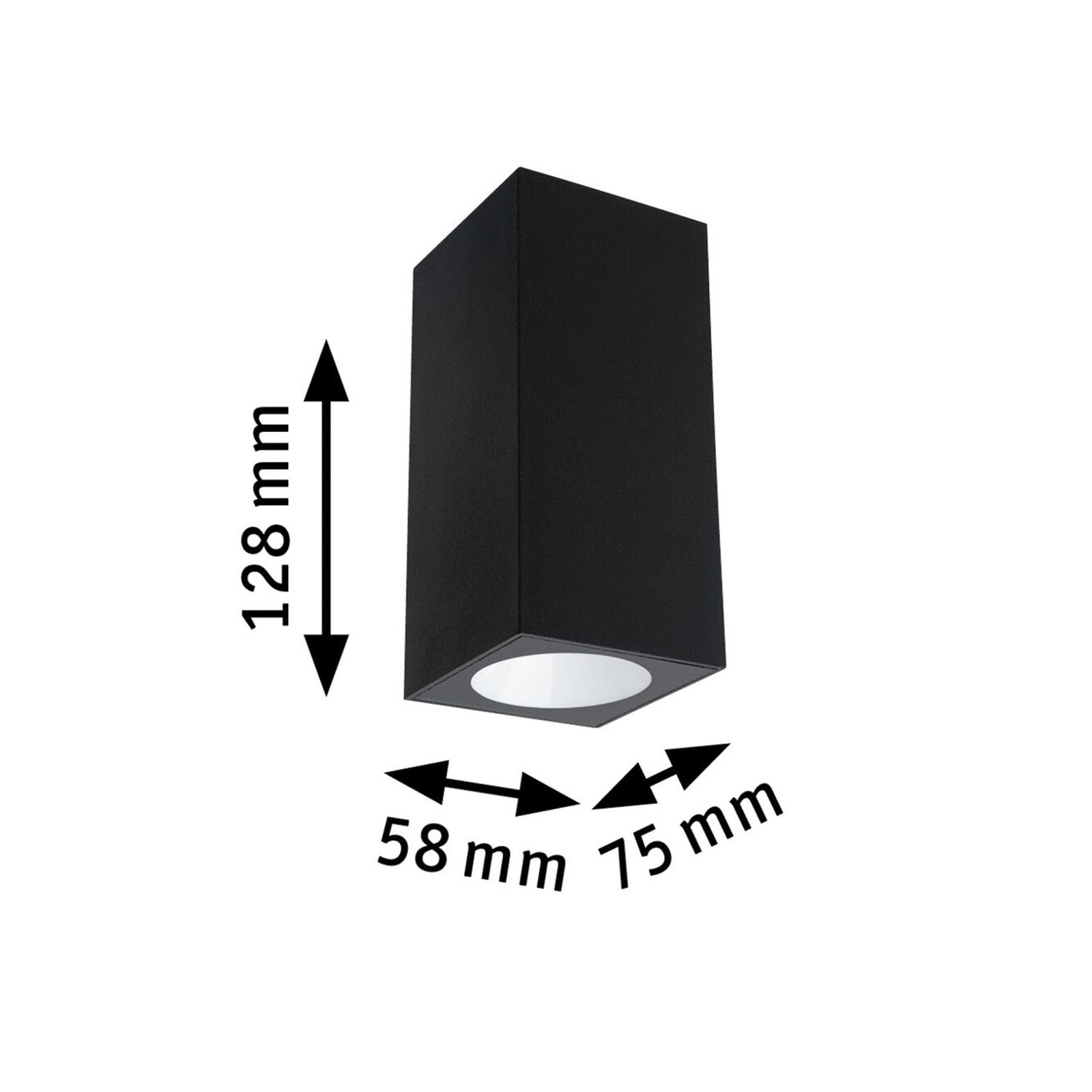 Flame Outdoor Wall Lamp Up/Down Anthracite - Paulmann