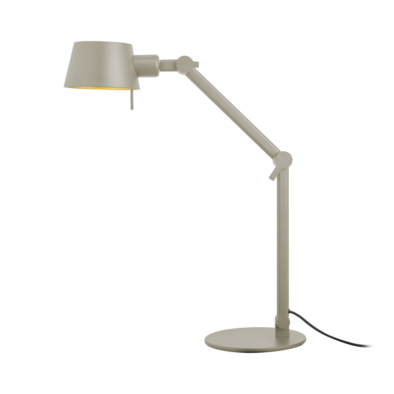 Medo skrivebordslampe, sandfarvet, højde 93 cm, E27