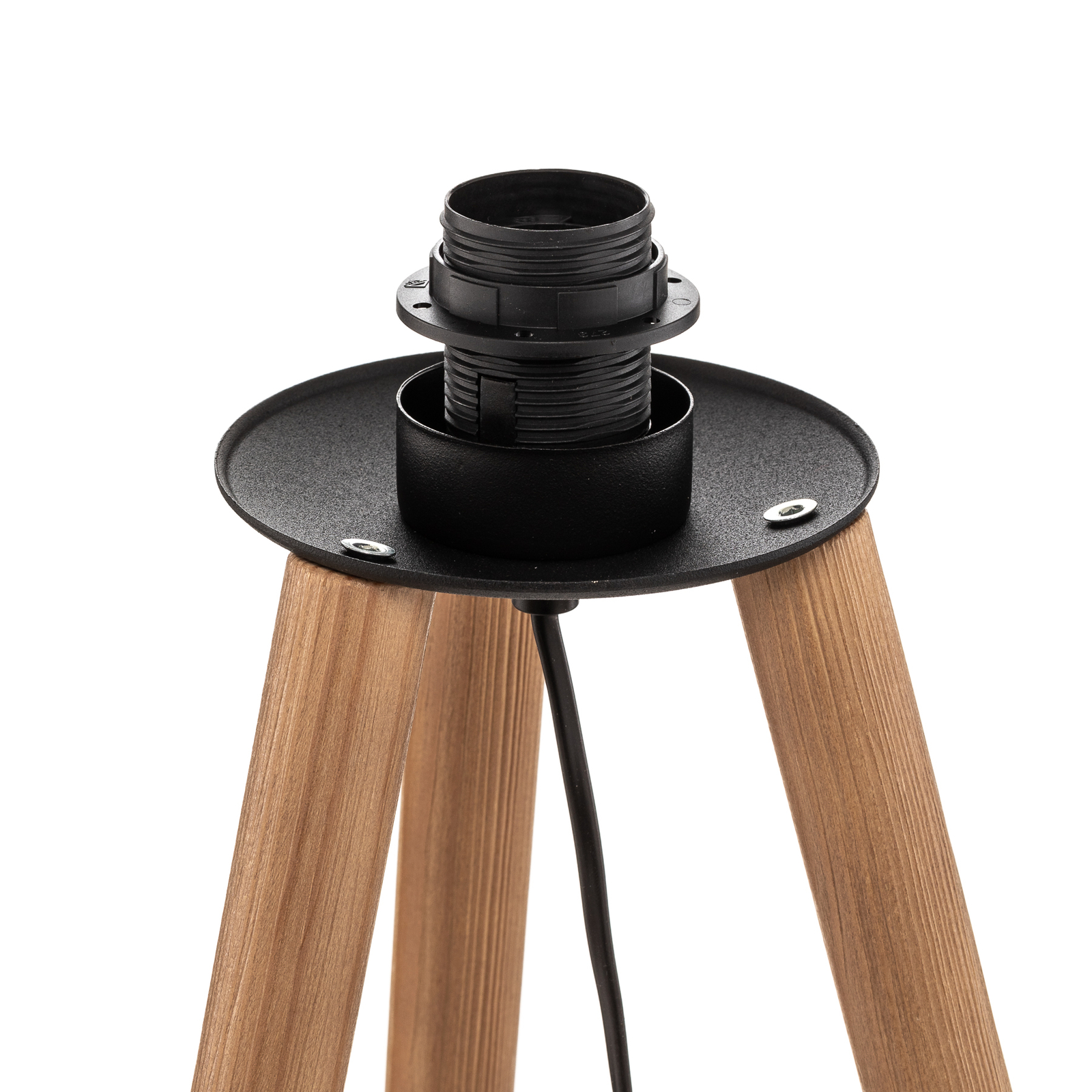 Lampa stołowa Tokyo drewniany statyw buk/płótno