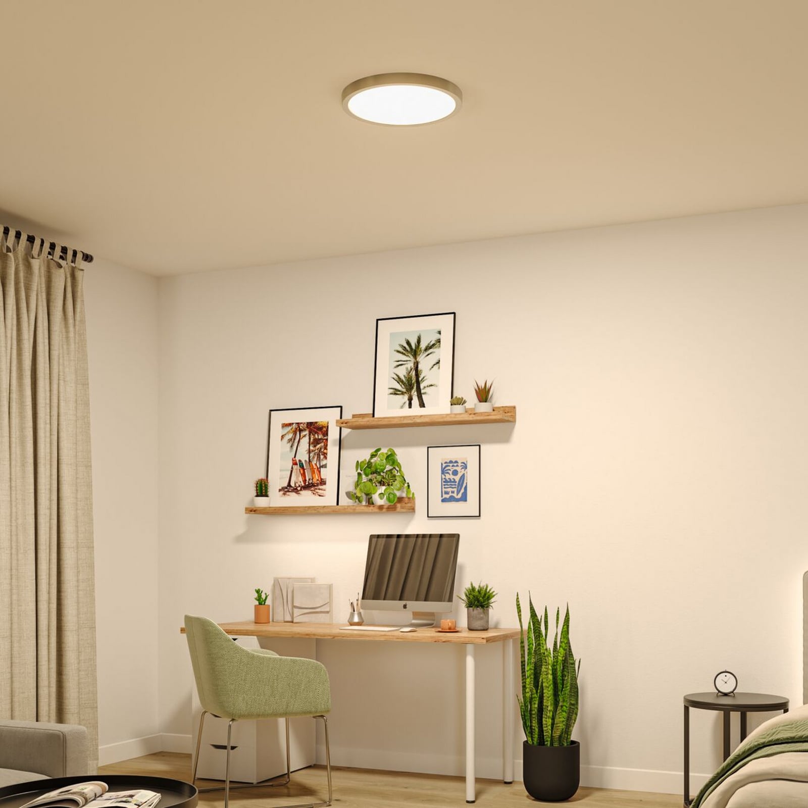 LED stropní svítidlo Paulmann Abia 2, Ø 40 cm, chrom, CCT LED stropní svítidlo Paulmann Abia 2, Ø 40 cm, chrom, CCT