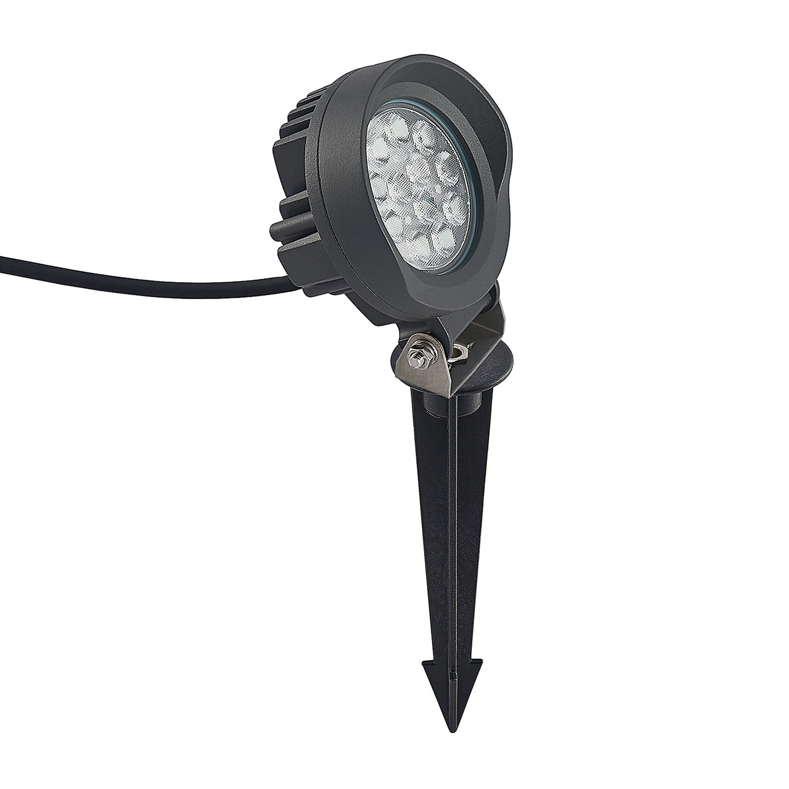 Lindby Emar LED zapichovací svítidlo v tmavě šedé