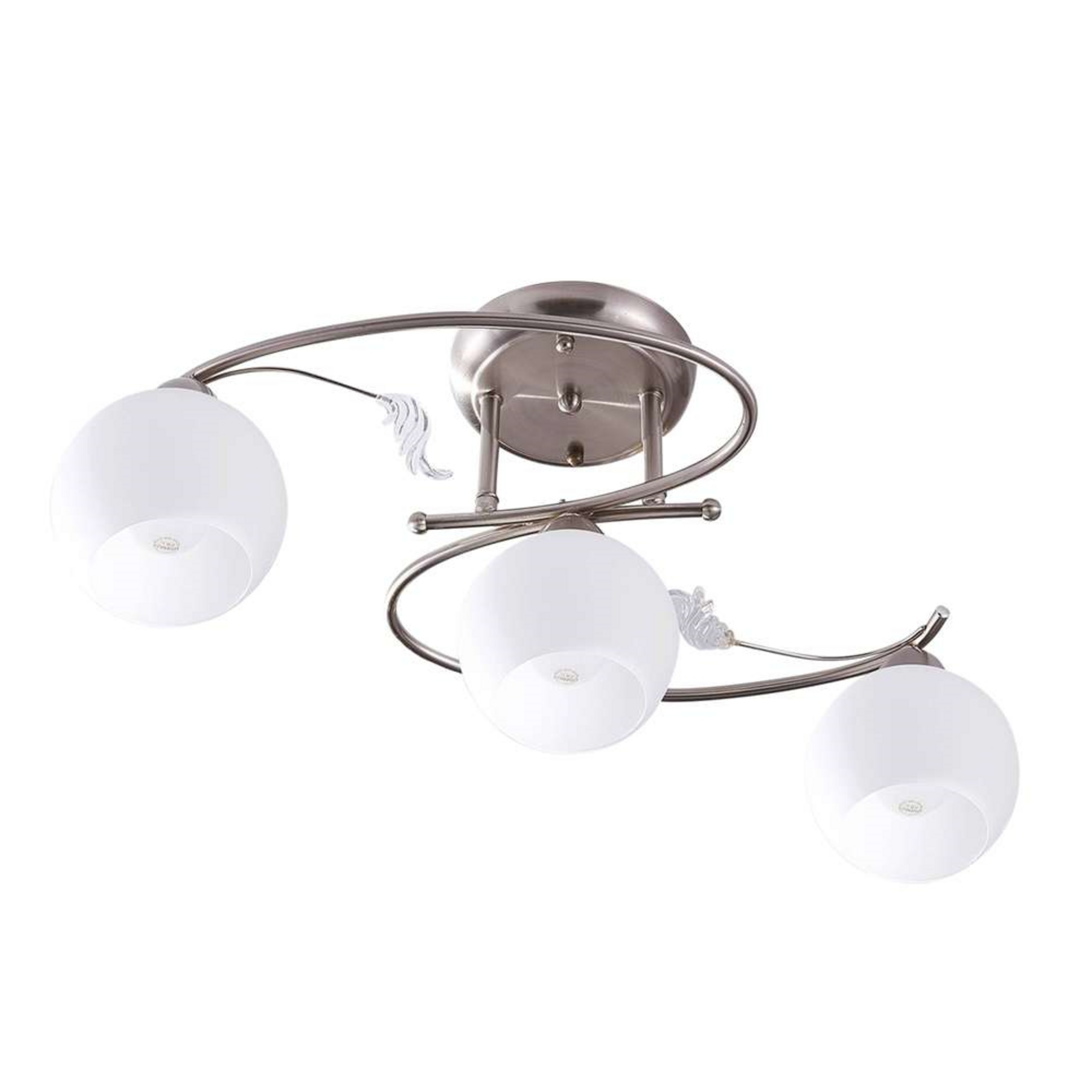 Svean 3 Lampa Sufitowa White/Nickel - Lindby