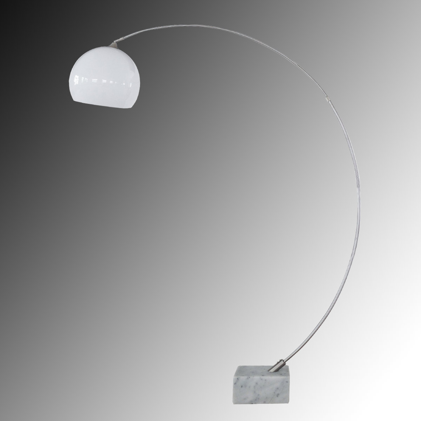 Elegantná oblúková lampa Mani s káblovým spínačom