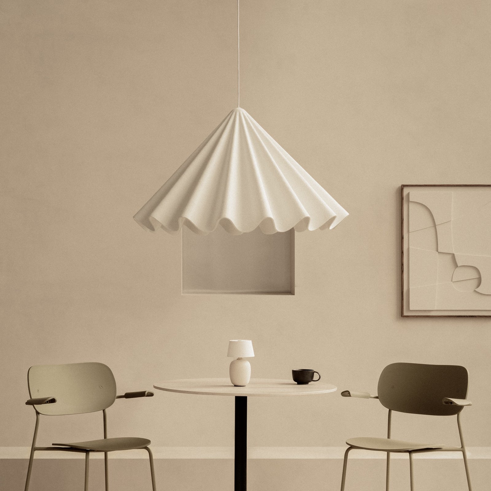 Dancing Taklampa Ø65 Off-White - Audo Copenhagen