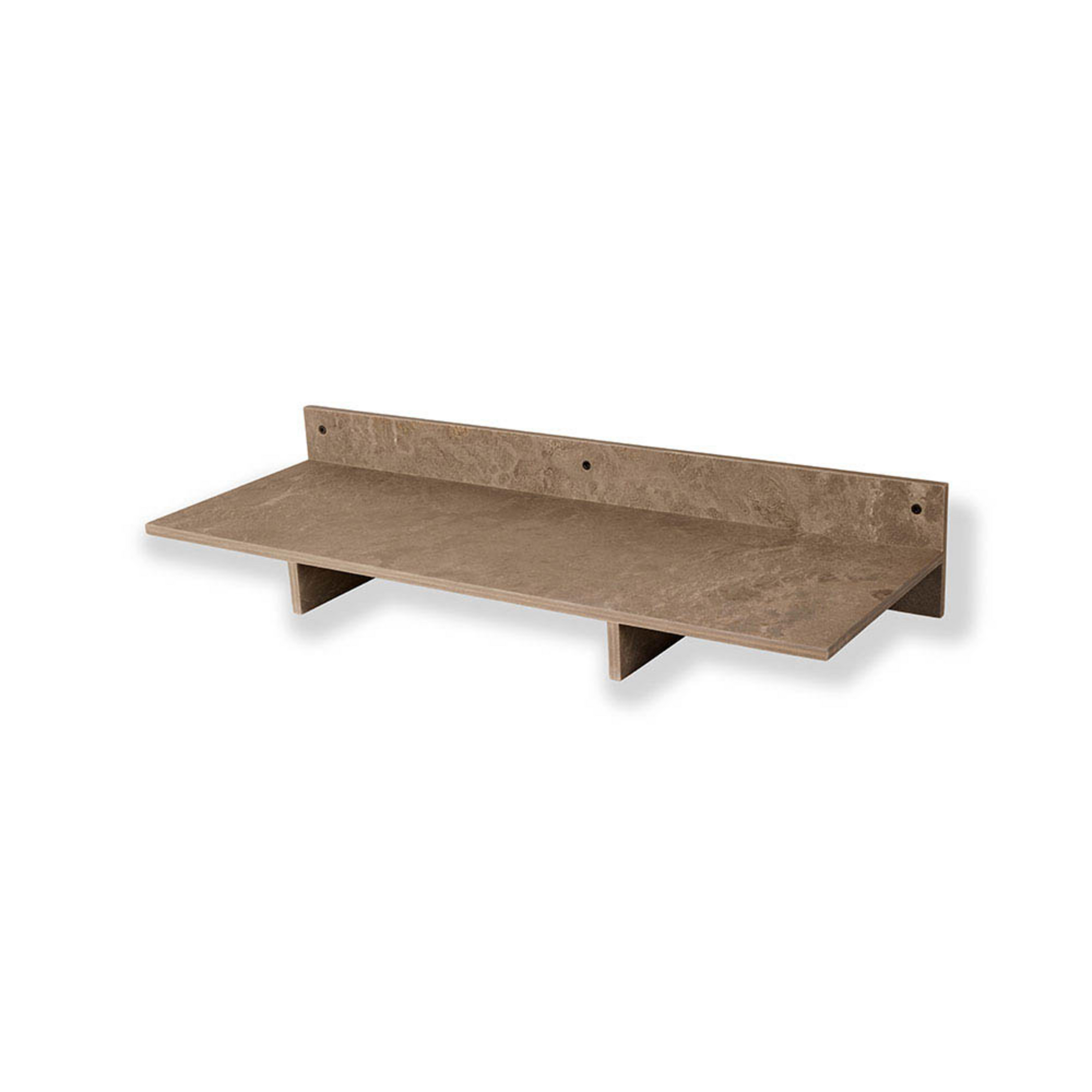Edge Plank W60 Coffee Waste Donker - Mater