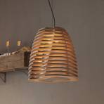 Twist pendant light, beech, natural, 150 cm