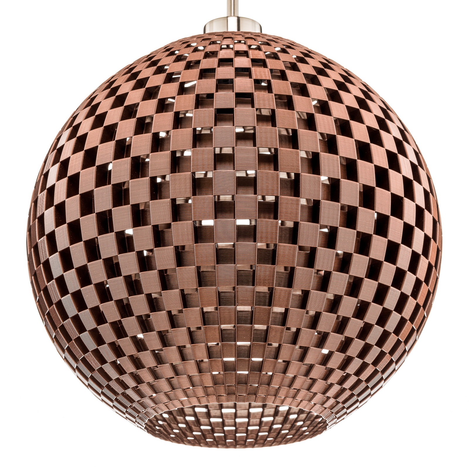 Flechtwerk hanging light, spherical, copper