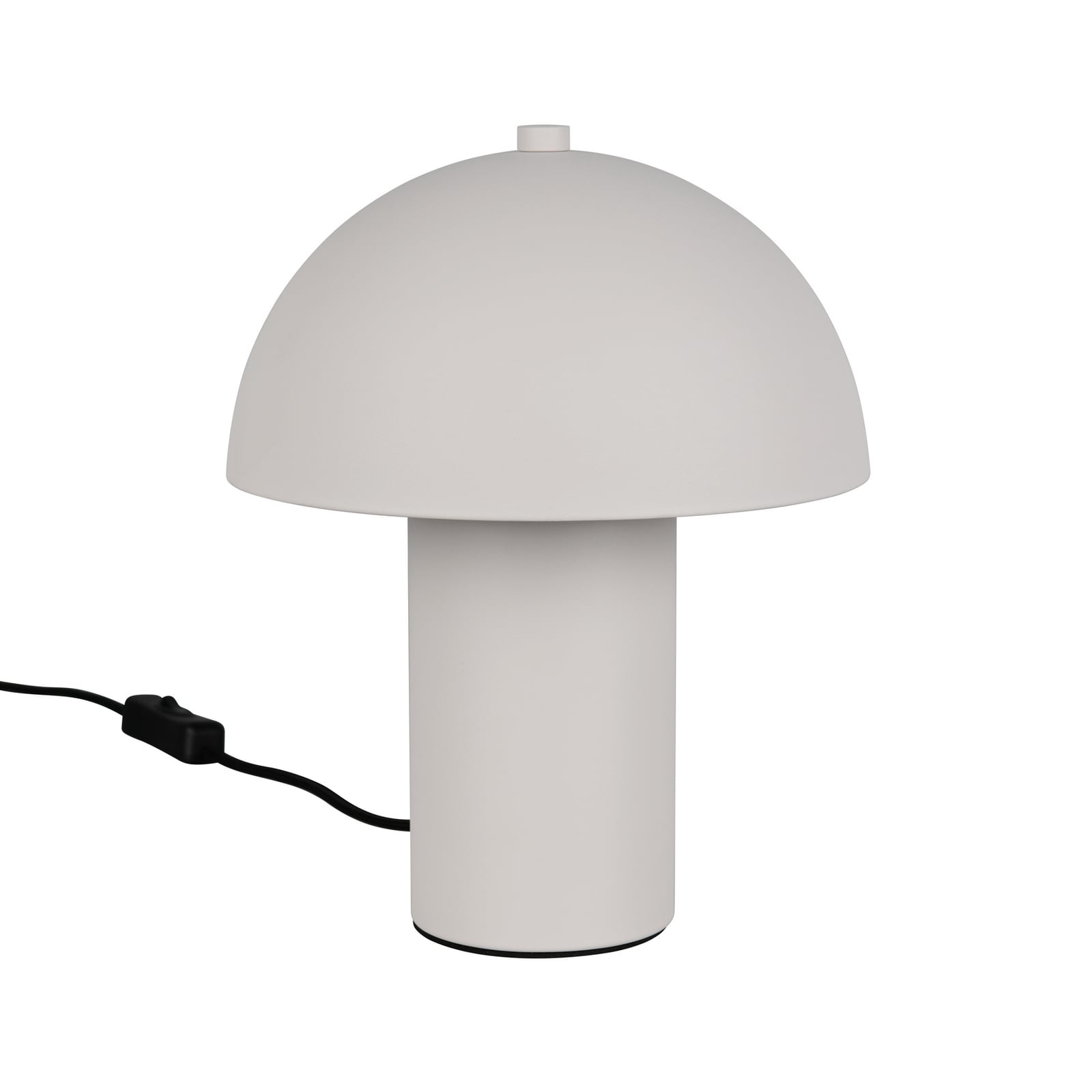 Bordlampe Enya, lysegrå, metall, høyde 25,5 cm, E14 Bordlampe Enya, lysegrå, metall, høyde 25,5 cm, E14