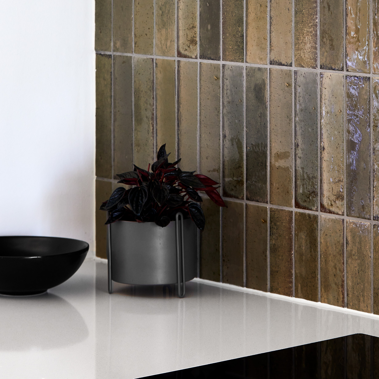 Pidestall Planter Small Taupe - Woud