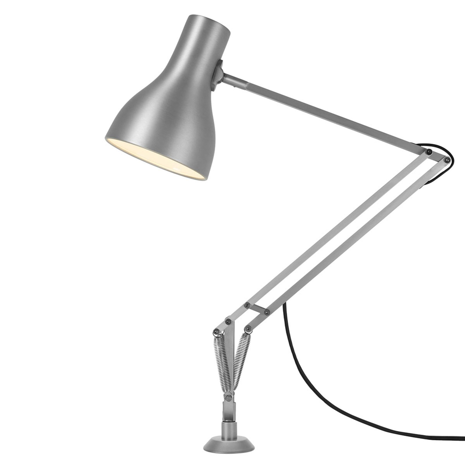 Anglepoise Type 75 stolní lampa šroubovací stříbro