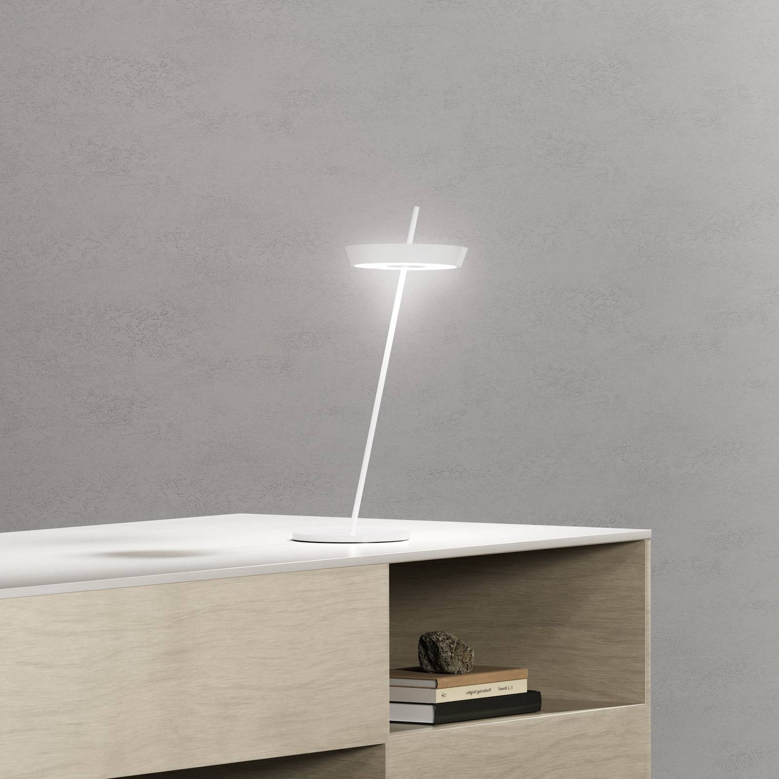 LED-Akku-Tischlampe Mahina, weiß, Höhe 36 cm, Metall, CCT günstig online kaufen