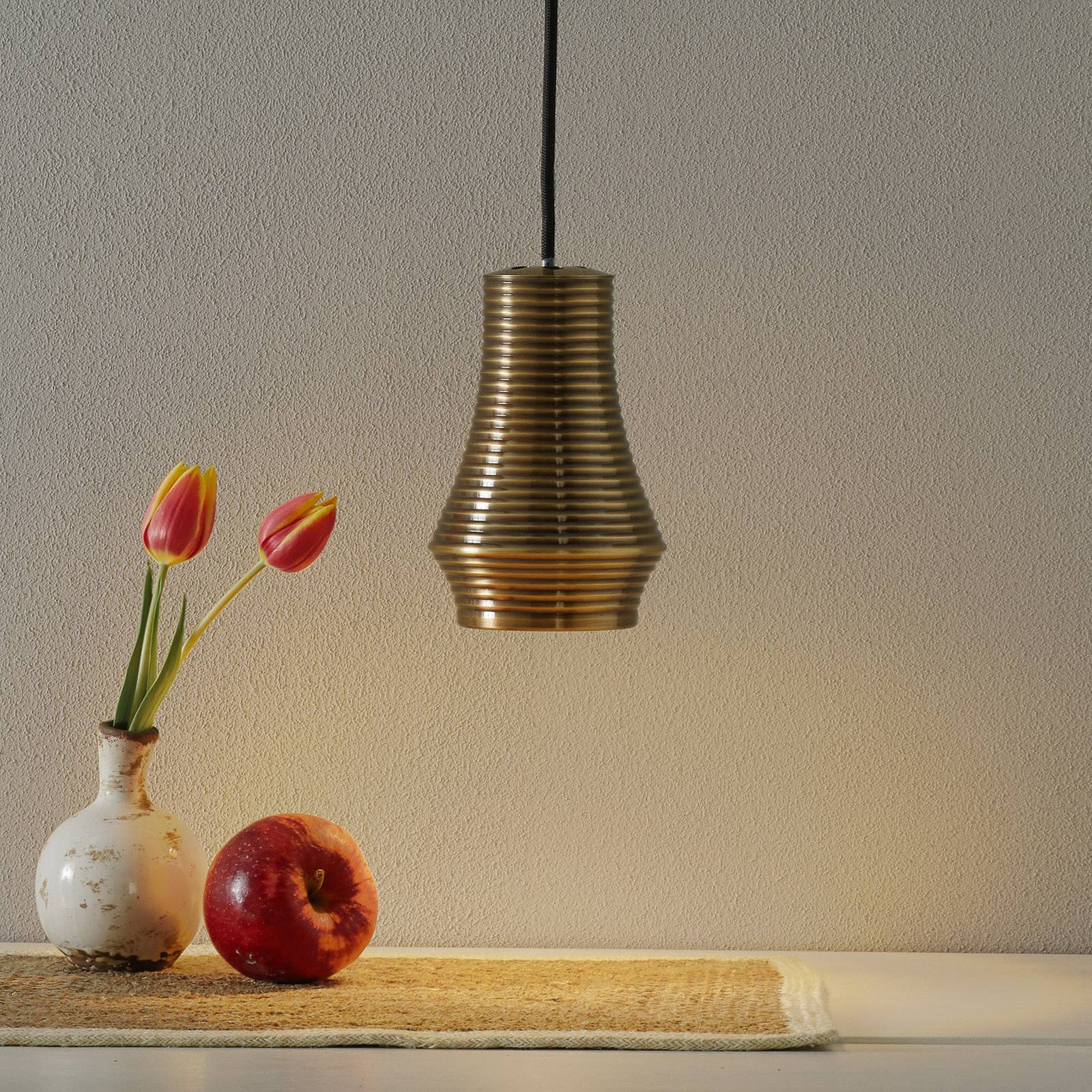 Photos - Chandelier / Lamp BOVER Tibeta 01 - LED hanging light, antique brass 