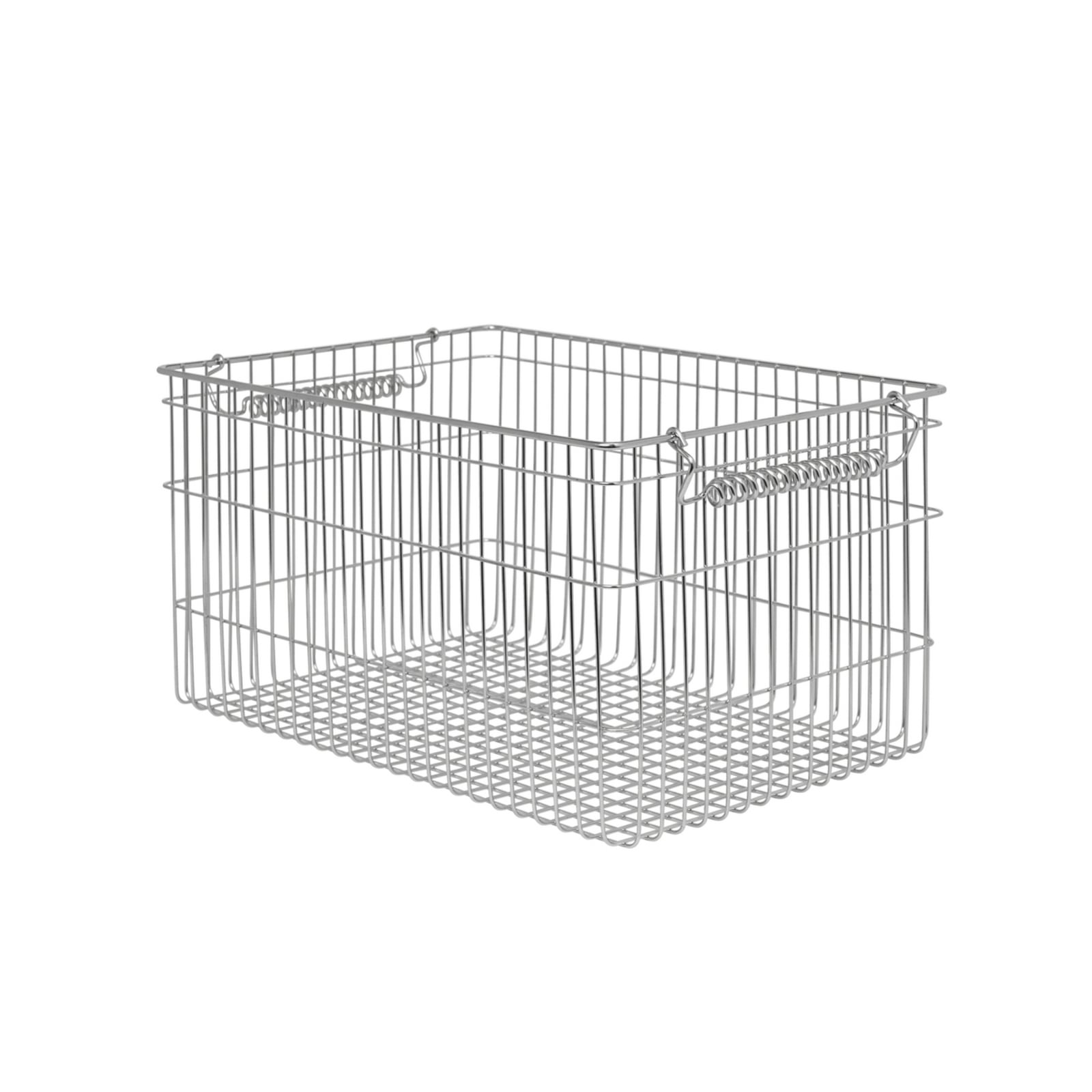 Cala Korb, edelstahl, 2er-Set, 20 x 36 x 26 cm - ferm LIVING Cala Korb, edelstahl, 2er-Set, 20 x 36 x 26 cm - ferm LIVING