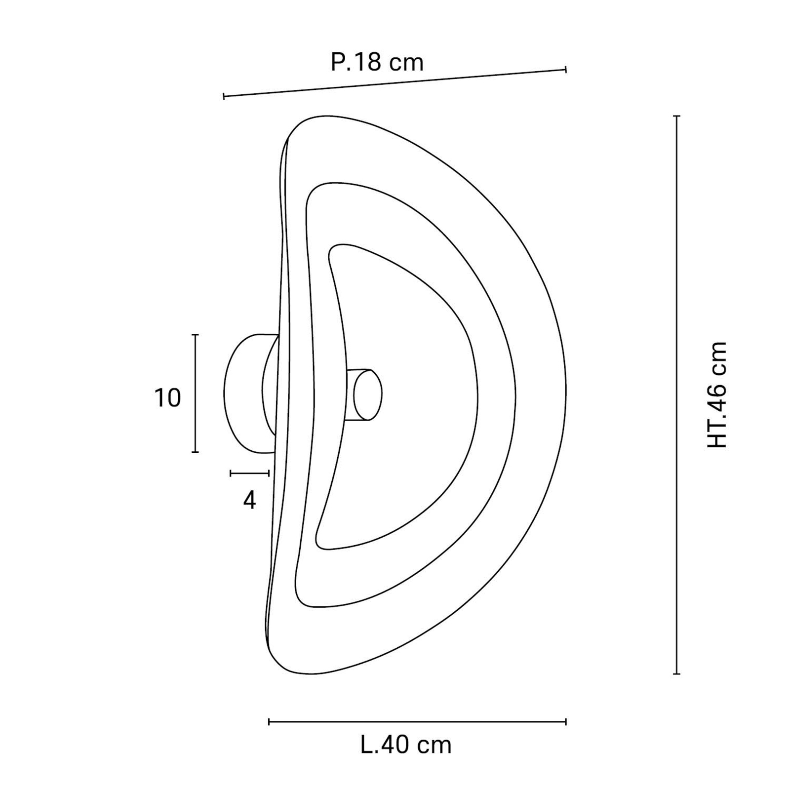 Selenitis Design-Wandlampe Muranopapier - MARKET SET Selenitis Design-Wandlampe Muranopapier - MARKET SET