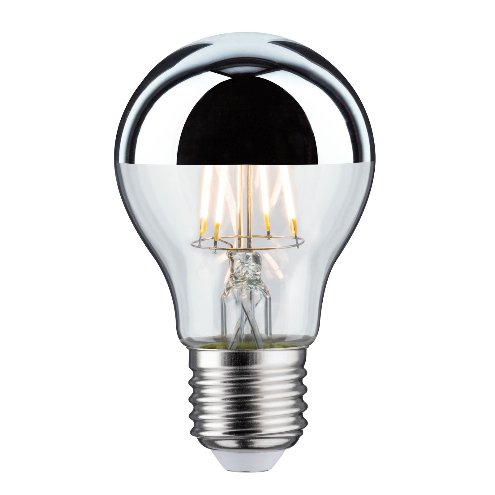 LED-Lampe E27 Tropfen 827 Kopfspiegel
