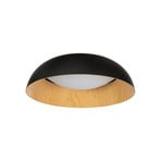 Gracyn LED ceiling light, black, Ø 50cm, dimmable - Lindby