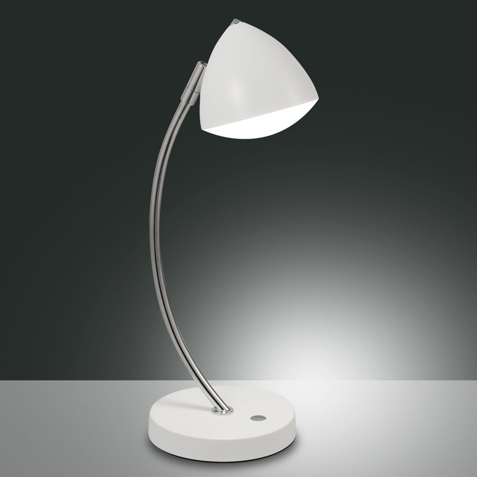 Fabas Luce Bike - LED table lamp with touch dimmer, for Living / Dining Room, metal, methacrylate, 8 W, energy efficiency: A+, H: 42 cm