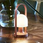 Candeeiro de mesa recarregável MARSET FollowMe LED, terracota