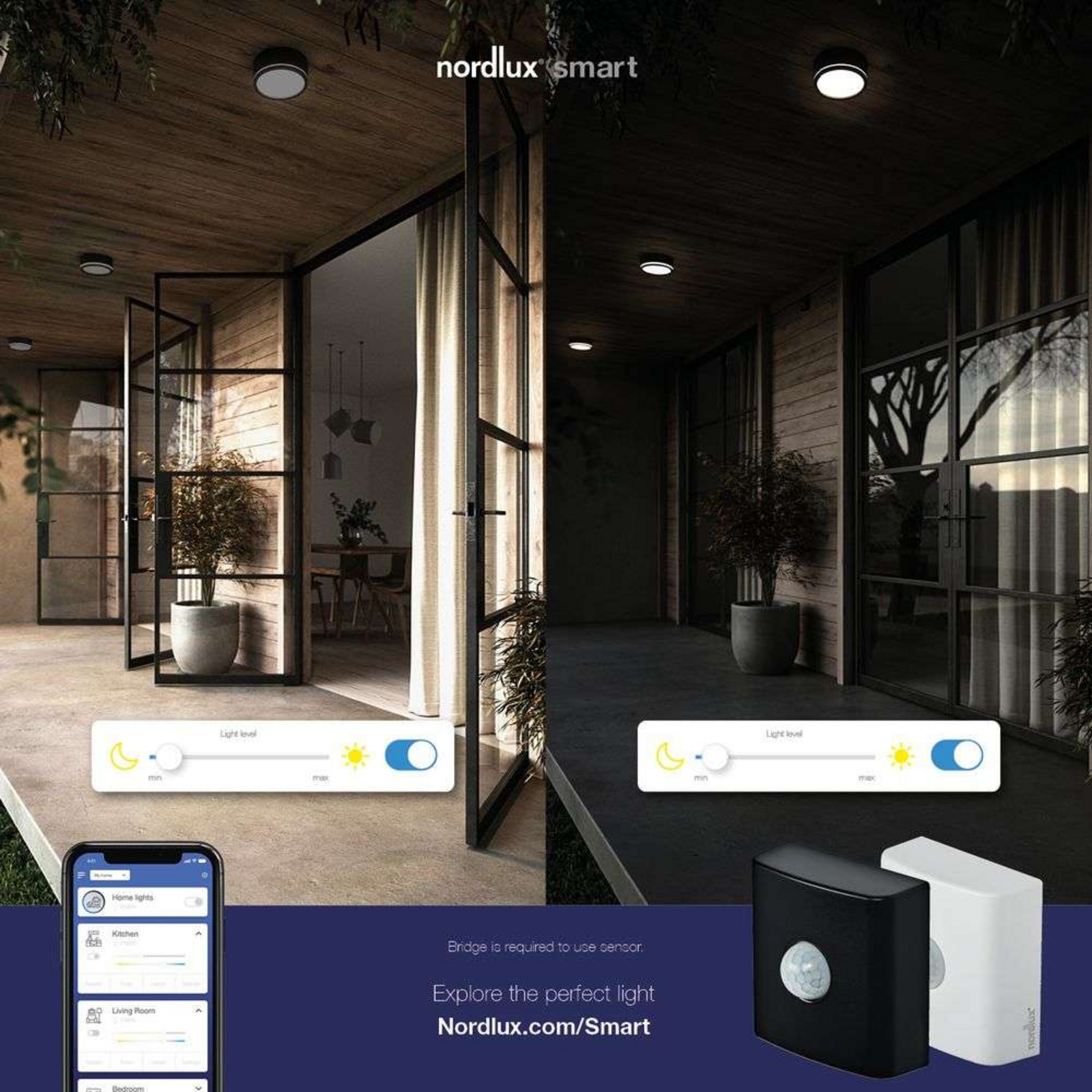 Smart Daylight Motion Sensor Black - Nordlux