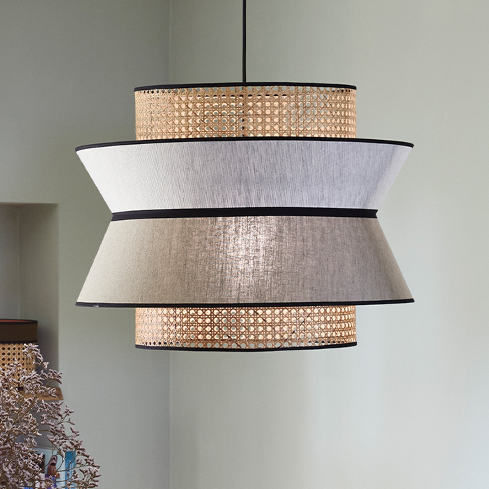 Singapour XL Hängeleuchte, nude - MARKET SET Singapour XL Hängeleuchte, nude - MARKET SET