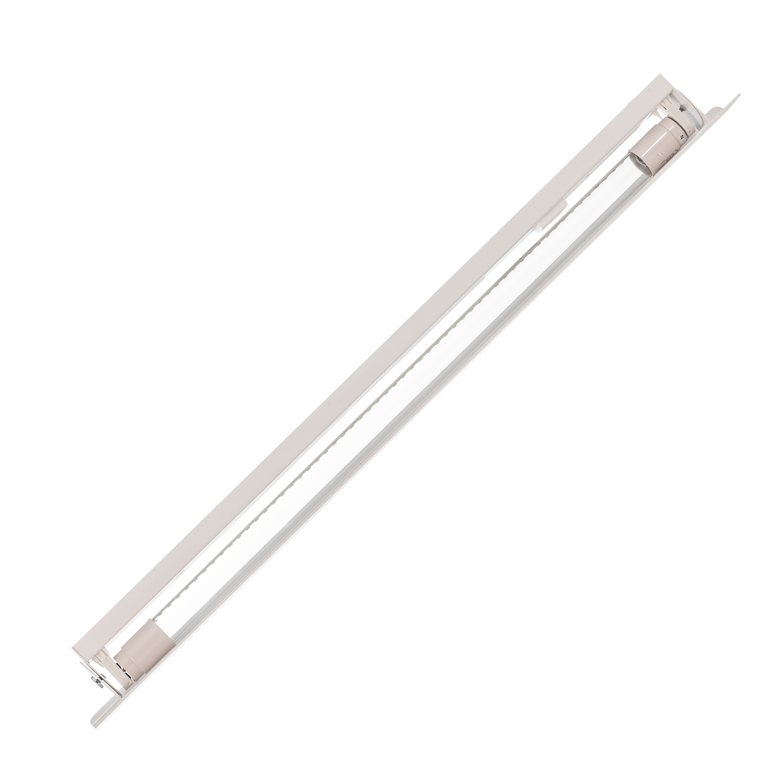 Vägglampa Wing, vit, stål, strömbrytare, 68 cm bred