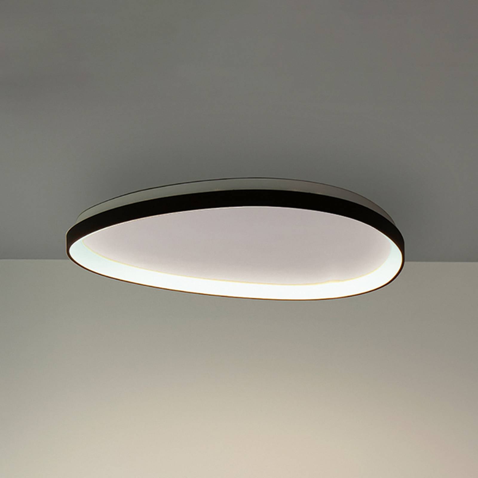 Lampa sufitowa LED IDEAL LUX Gemini 61, czarna, 3000 K, DALI/PUSH
