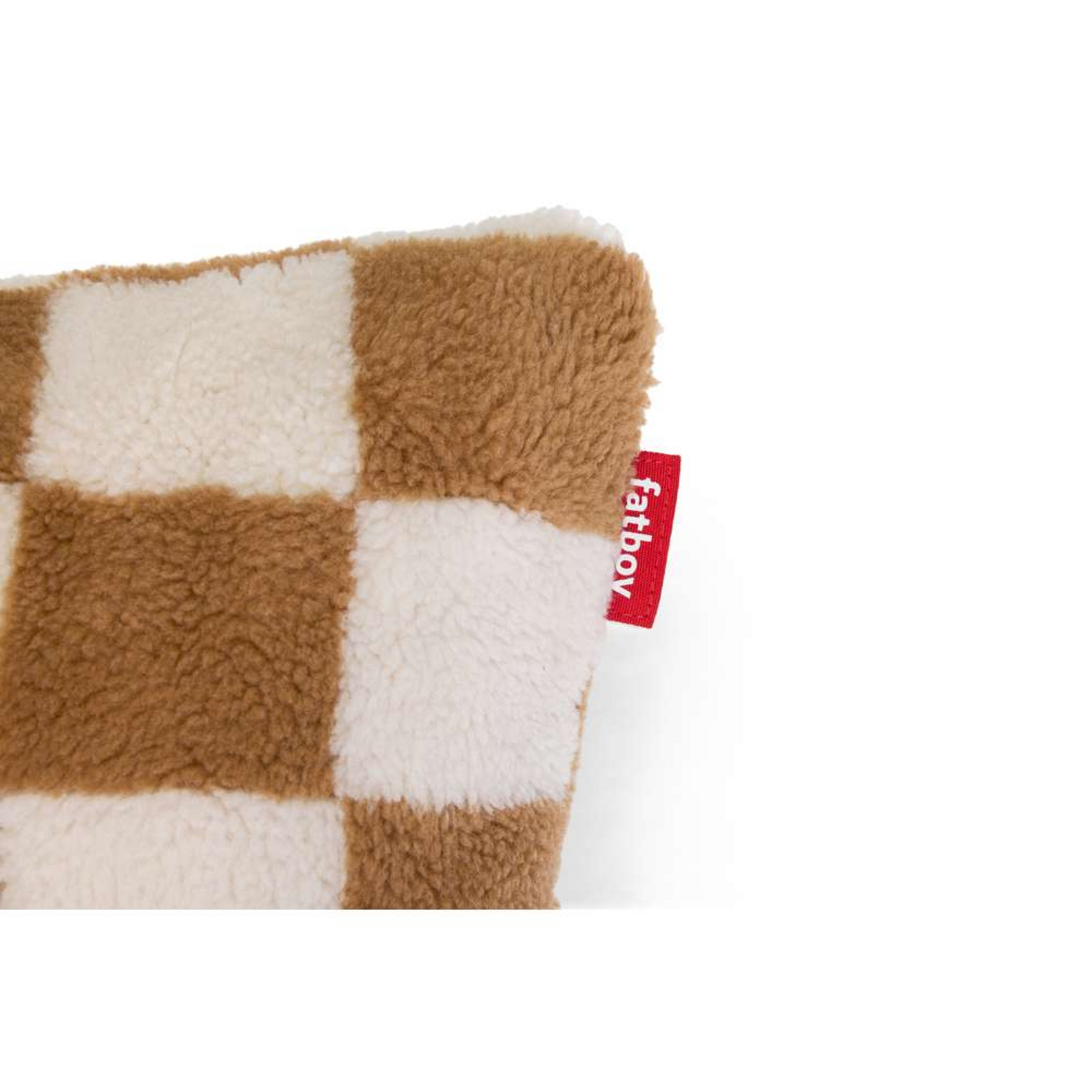 Square Pillow Párna Teddy Chess Almond Krém - Fatboy®