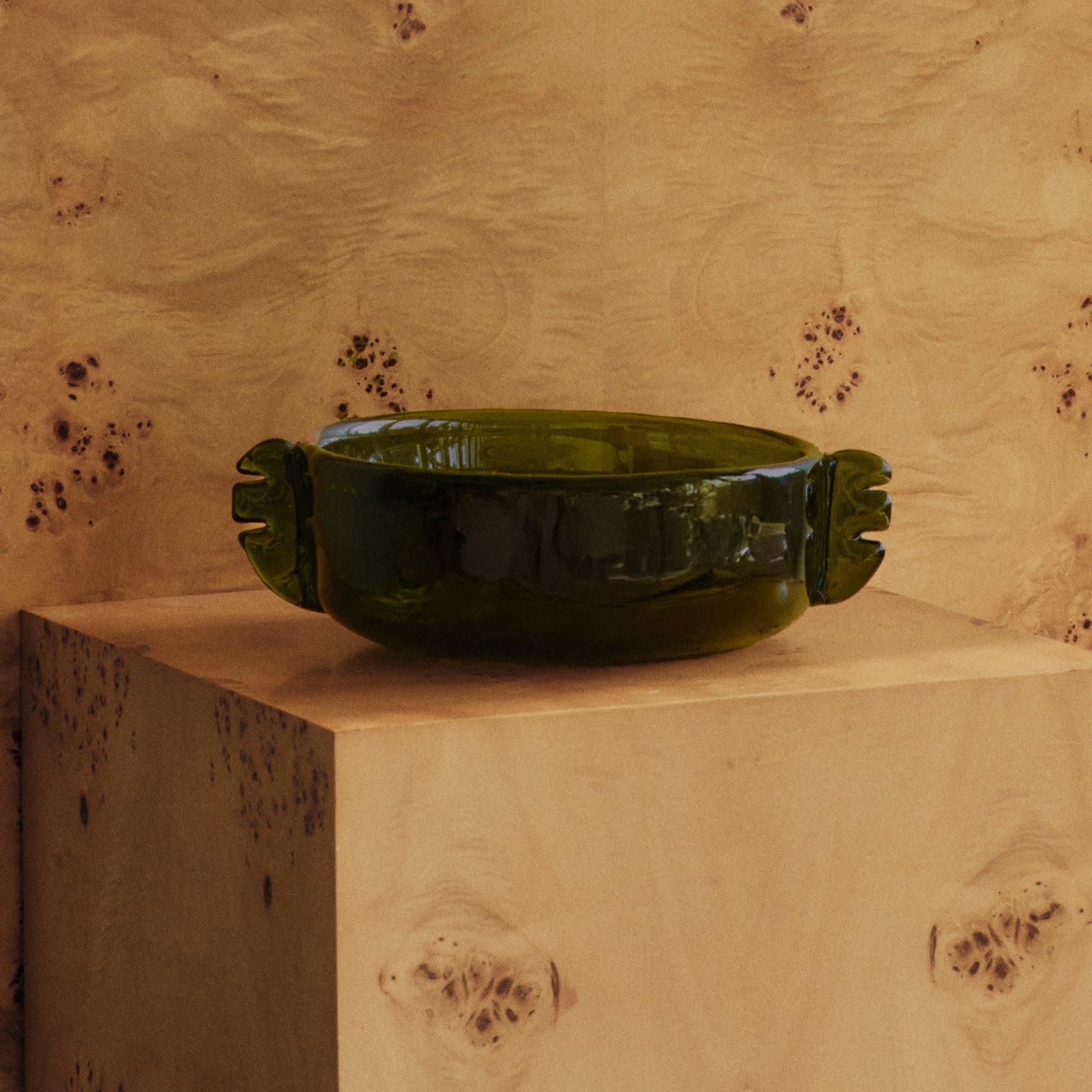 Alas Schale, Ø 31 cm, moosgrün, handgemacht - ferm LIVING