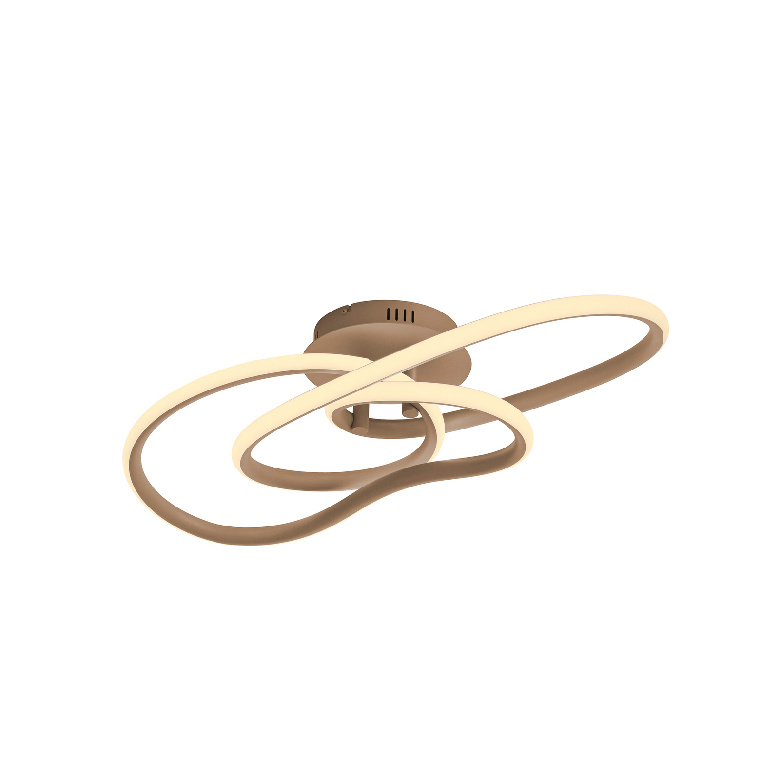 LED lubų šviestuvas „TWIST“, smėlio spalvos, ilgis 90 cm, metalinis, su LED lubų šviestuvas „TWIST“, smėlio spalvos, ilgis 90 cm, metalinis, su