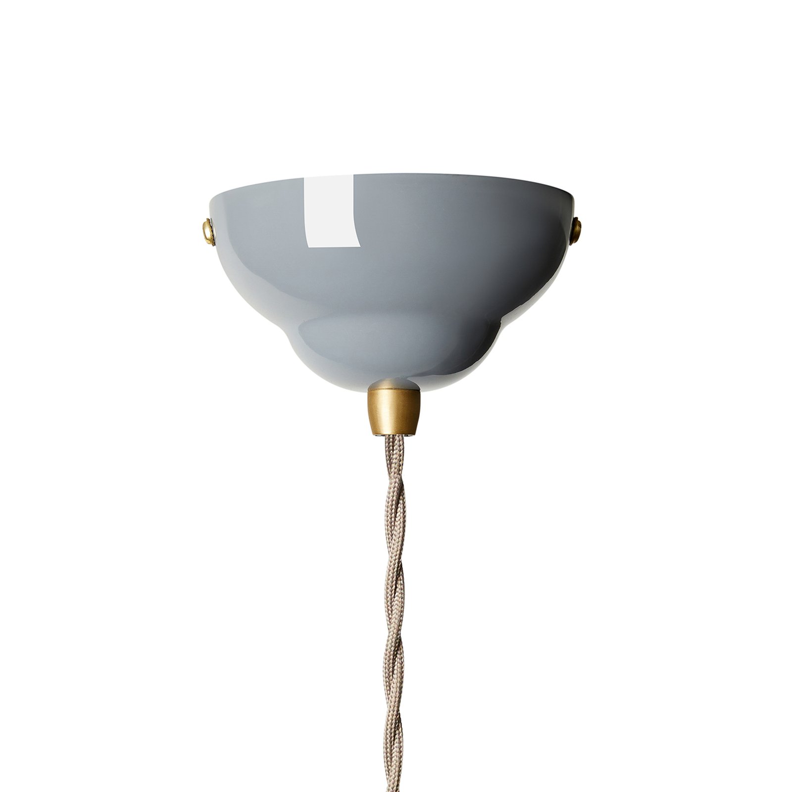 Original 1227 Midi Wide Brass Hanglamp Elephant Grey - Anglepoise