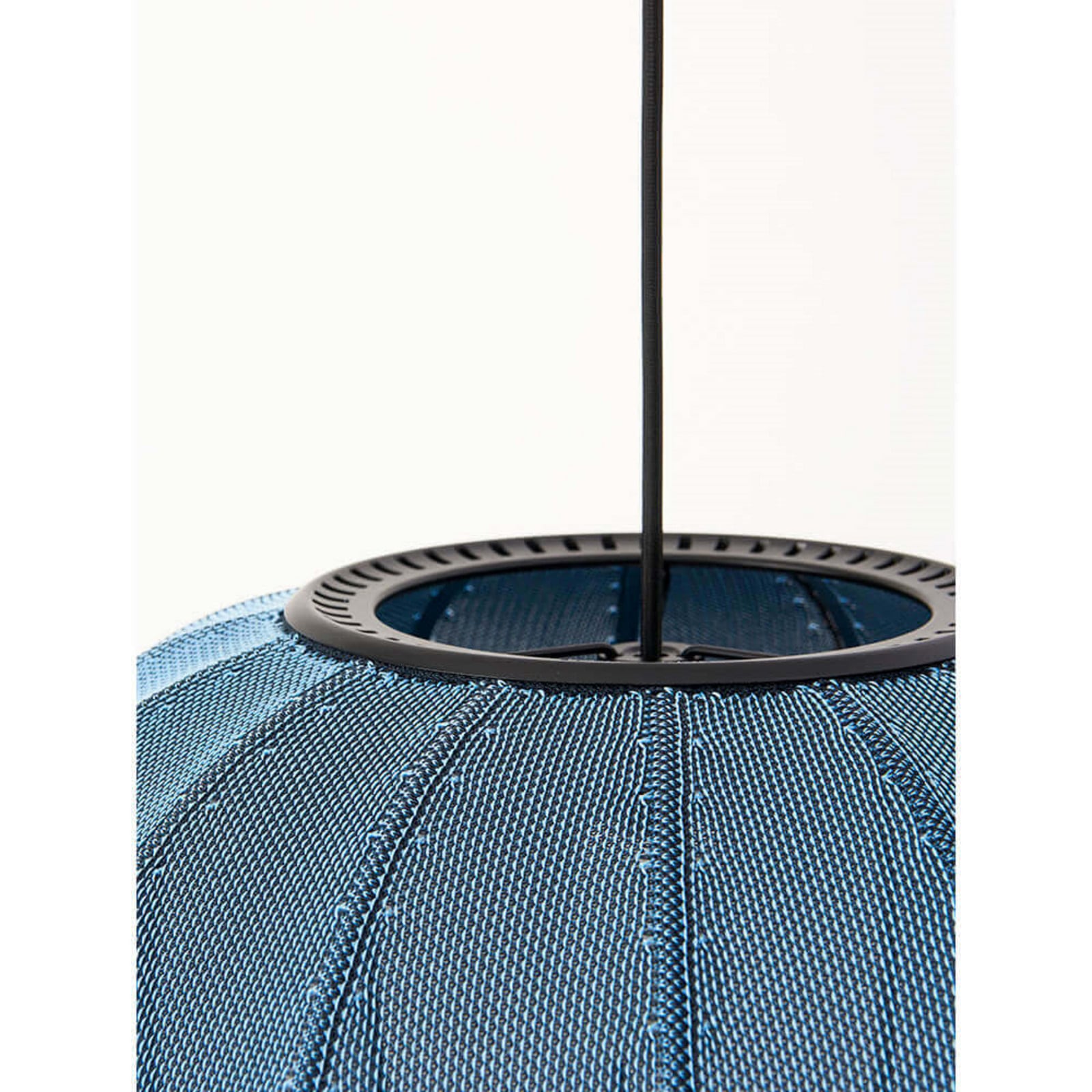 Knit-Wit 45 Round Pendelleuchte Blue Stone Made By Hand - Schlafzimmer - Aluminium