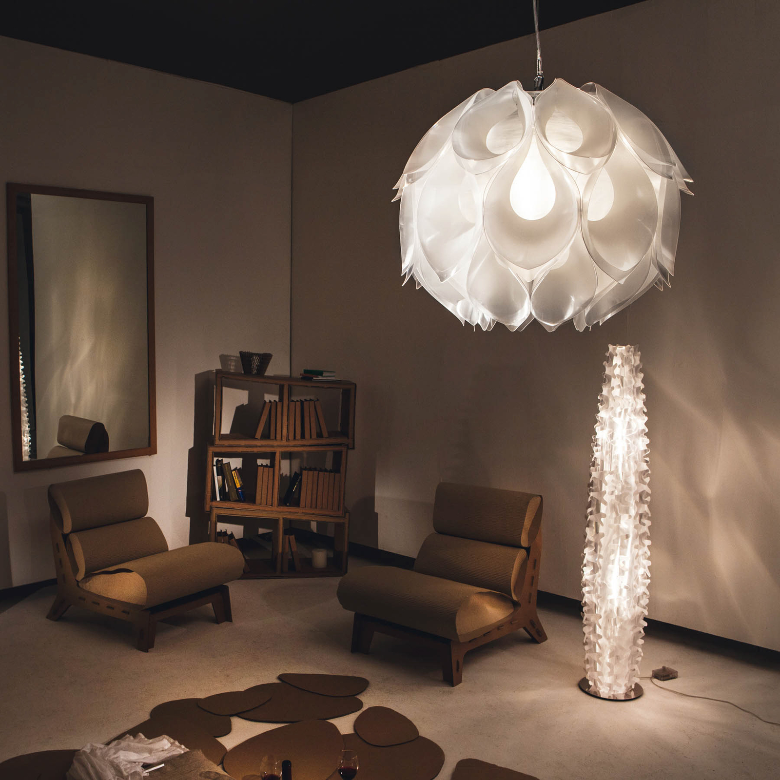 Flora Pendelleuchte M Weiß - SLAMP