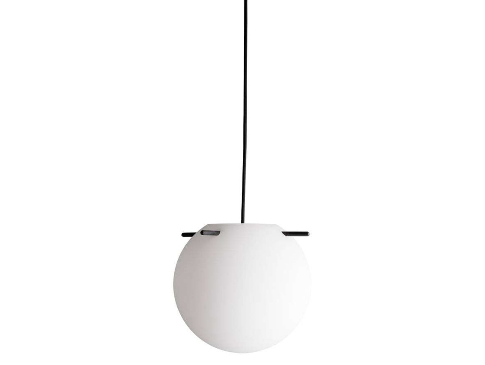 Koi Taklampa Ø25 Opal White/Black - Frandsen