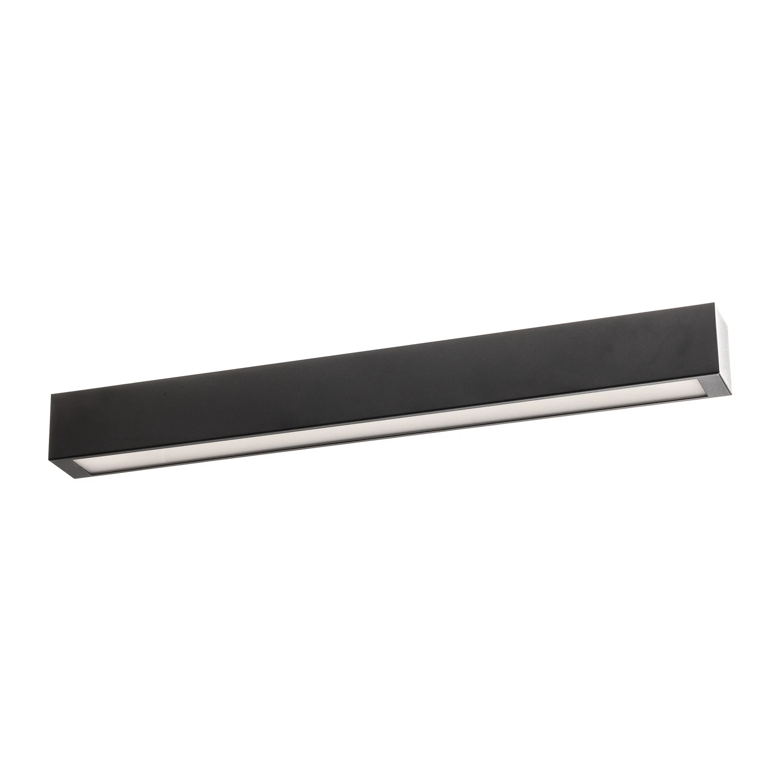 Plafoniera Straight nera 62 cm