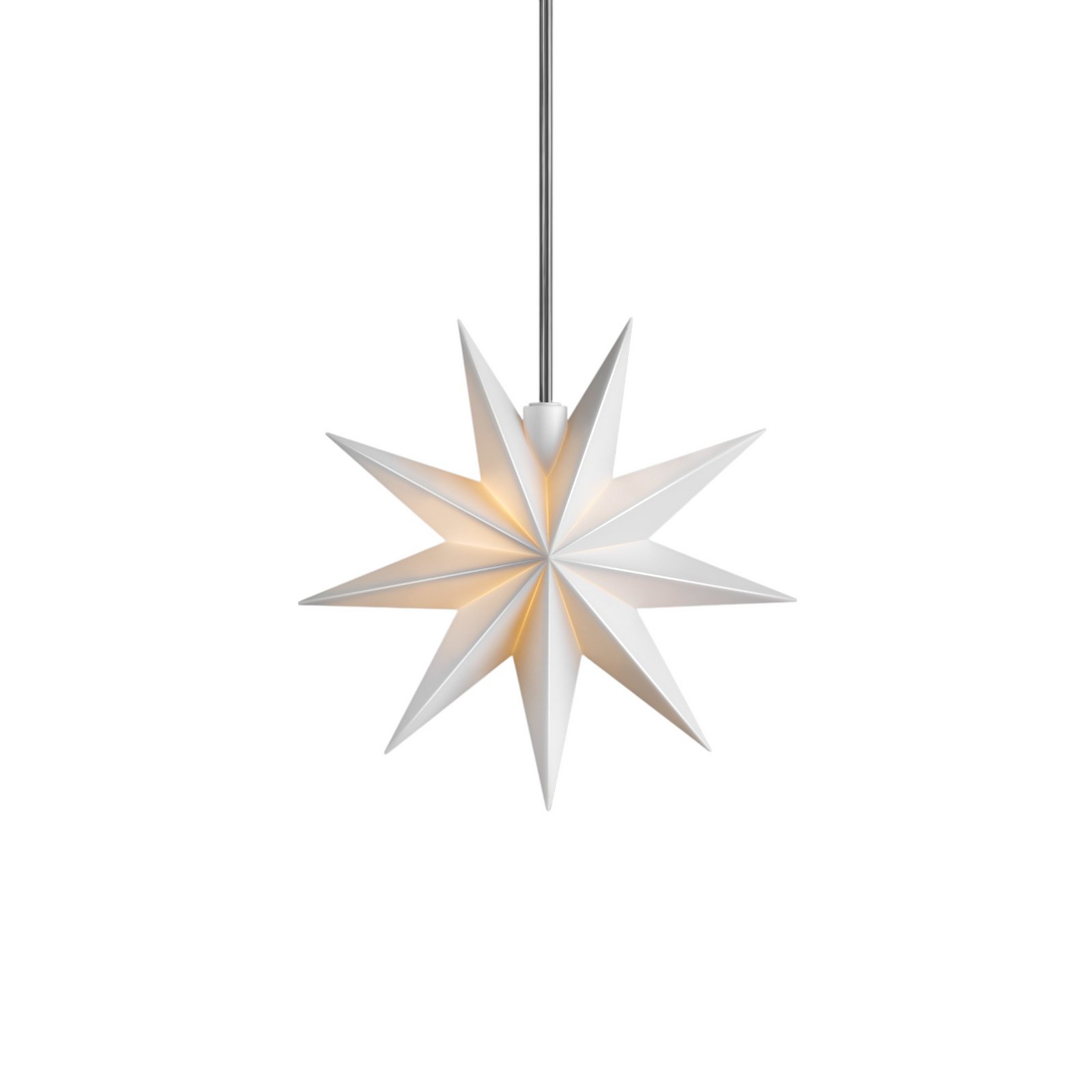 STERNTALER Gwiazda LED, biała, Ø 15 cm, 9 ramion, IP44 bateria